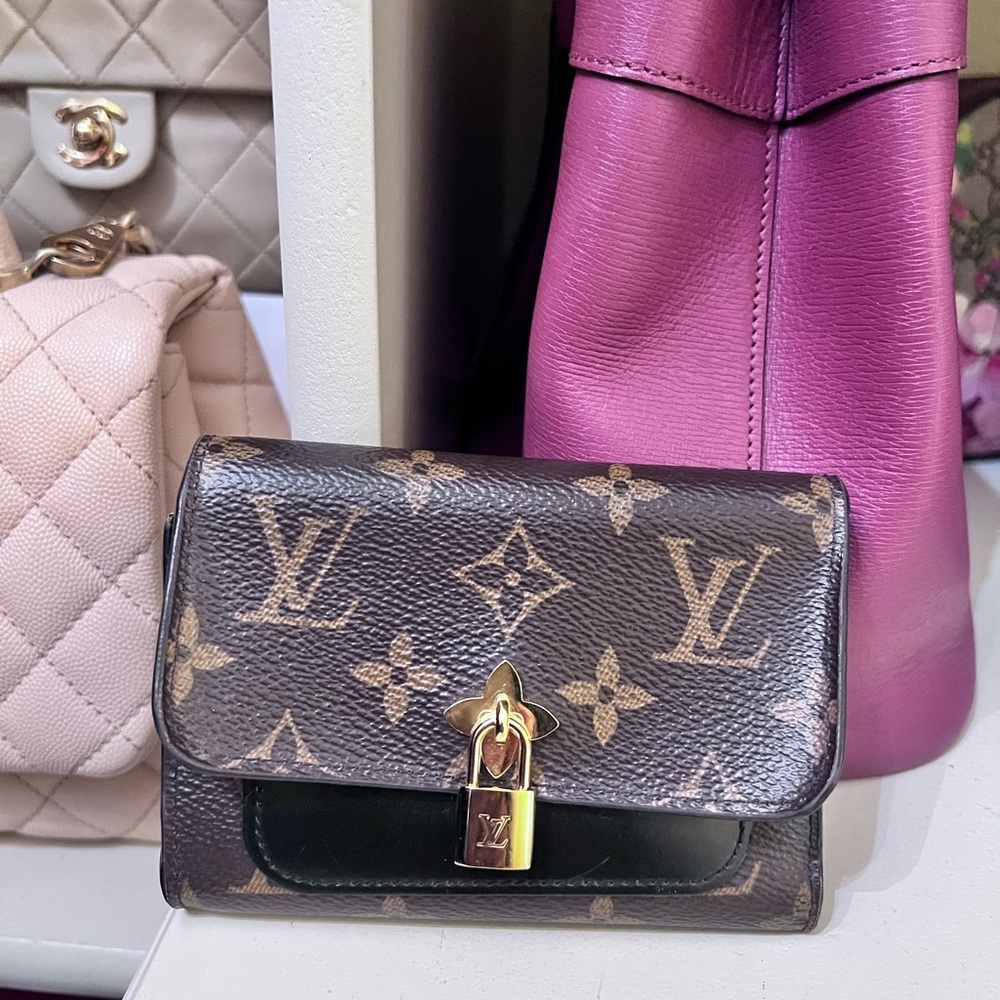 Louis Vuitton Monogram Mini Padlock Wallet in Brown